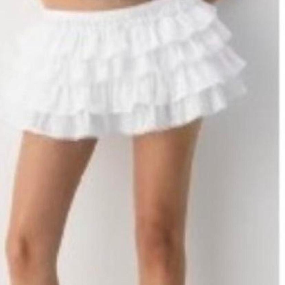 Women's Tiered Ruffle a-Line Skort, Size XXL